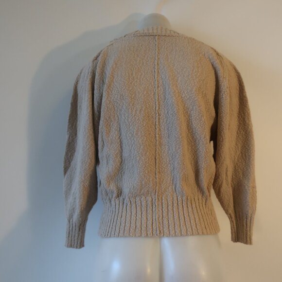 NWT Womens The Reset R Label Neutral The Smarty Cotton Boucle Sweater XS - Picture 7 of 8